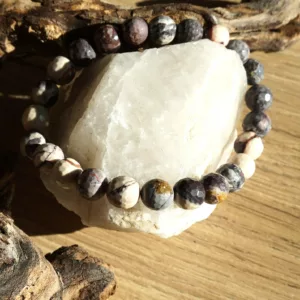 Bracelet Jaspe Porcelaine – Perles 8 mm