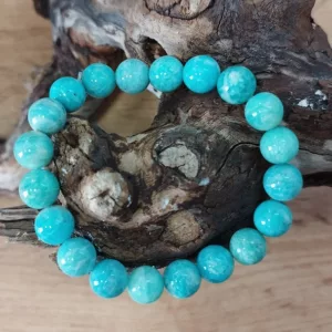 Bracelet Amazonite du Brésil – Perles 10 mm